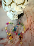 Multicolor Crystal Bracelet Set – Pre-Owned, Set of 2