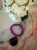 Amethyst Crystal Charm Bracelet – Pre-Owned, Medium Size