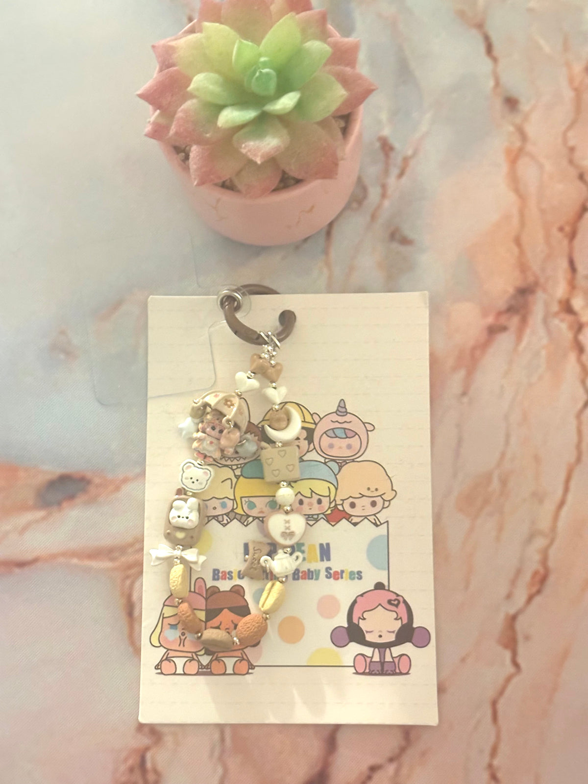Coffee Mocha Charm Phone Strap – Cute Y2K Accessory, Ages 13+