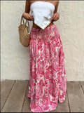 Bohemian Long Maxi Skirt – Pre-Owned, Flowy & Feminine