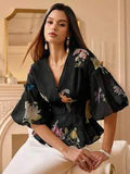 Organza Floral Sheer Top – Pre-Owned, Unworn